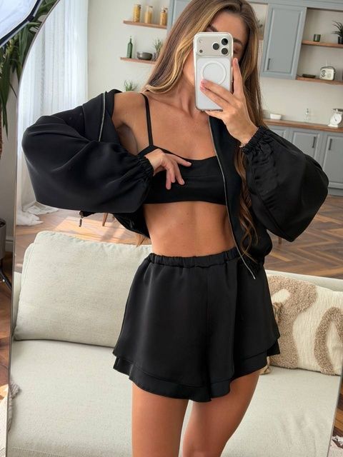 , Black, 42-46, Сатин преміальної якості (Туреччина)