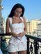 Сукня з баскою міні рожева квітка 42-44 0850-TR-РО-XS фото 7