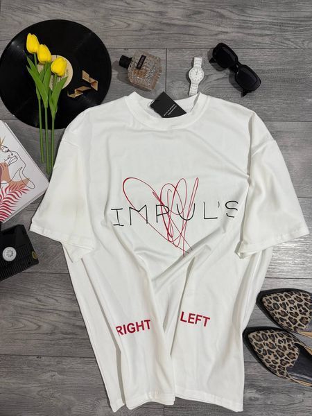 , White, OVERSIZE, Турецький кулір