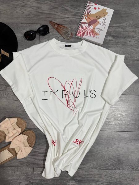 , White, OVERSIZE, Турецький кулір