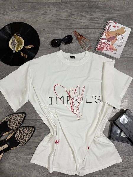 , White, OVERSIZE, Турецький кулір