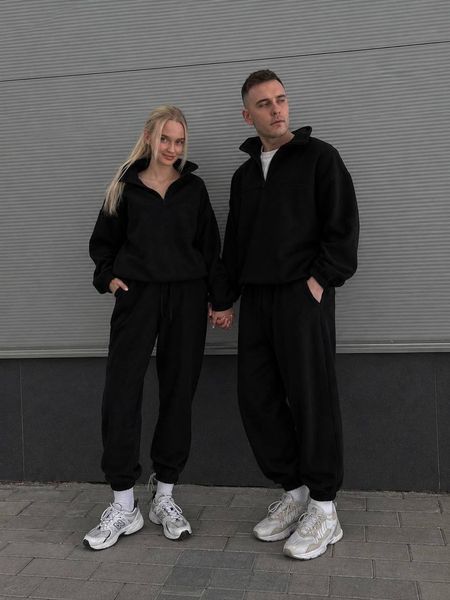 , Black, 46-48, Двосторонній щільний фліс