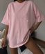 , Pink, OVERSIZE, Турецький кулір 100% бавовна