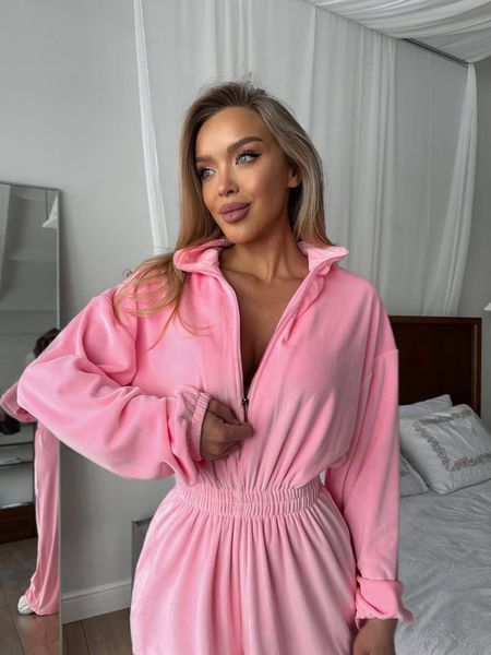, Pink, 42-46, Велюр преміум