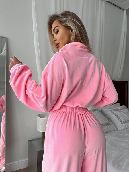 , Pink, 42-46, Велюр преміум
