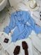, Light blue, 42-44, Американський креп жатка