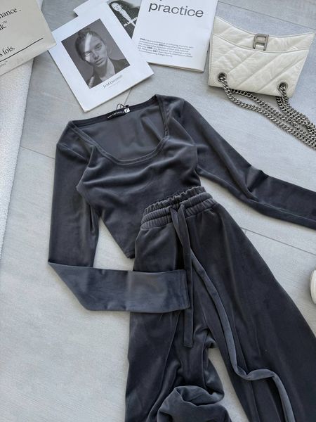 , Black, 42-44, Велюр
