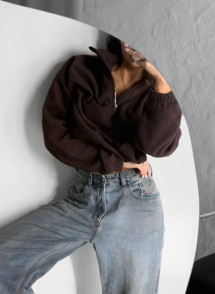 , Шоколад, OVERSIZE, Щільний фліс