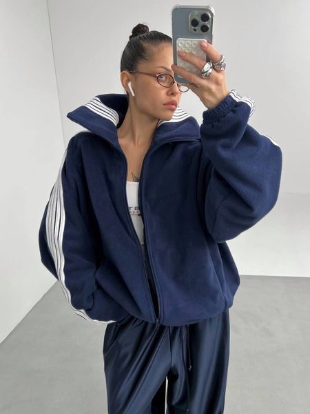 , Black, OVERSIZE, Двосторонній фліс