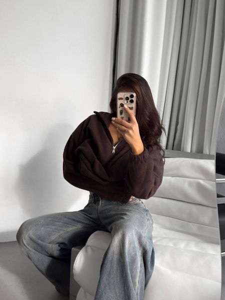 , Шоколад, OVERSIZE, Щільний фліс