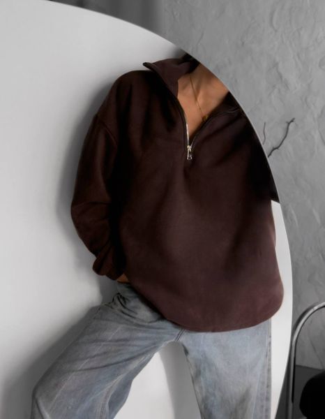 , Шоколад, OVERSIZE, Щільний фліс