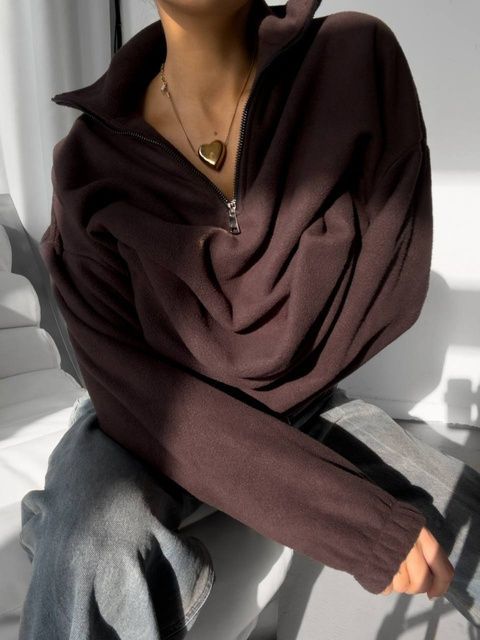 , Шоколад, OVERSIZE, Щільний фліс