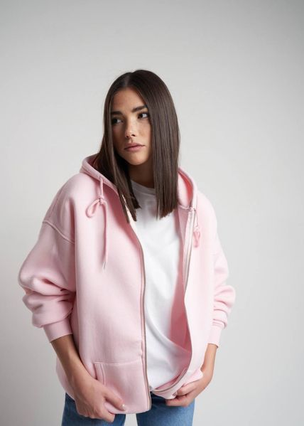 Зіп-худі oversize чорний 42-48 170-LB-BL фото