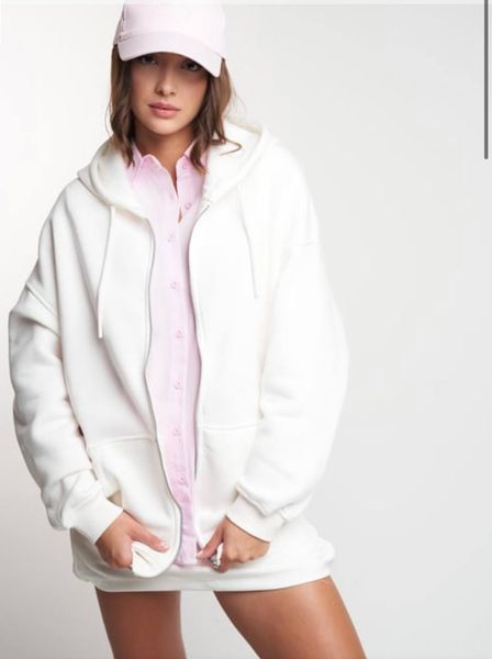 Зіп-худі oversize чорний 42-48 170-LB-BL фото