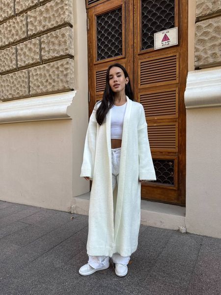 Кардиган молоко oversize 125-NO-WH фото