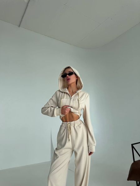 Костюм з корсетним зіп худі чорний 42-44 314-MT-BL-XS фото