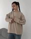 , Беж, OVERSIZE, Якісний турецький кулір