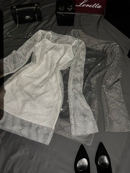 Сукня 2в1 з блискучою сіткою чорний з чорним 42-44 200-SL-BB-XS фото