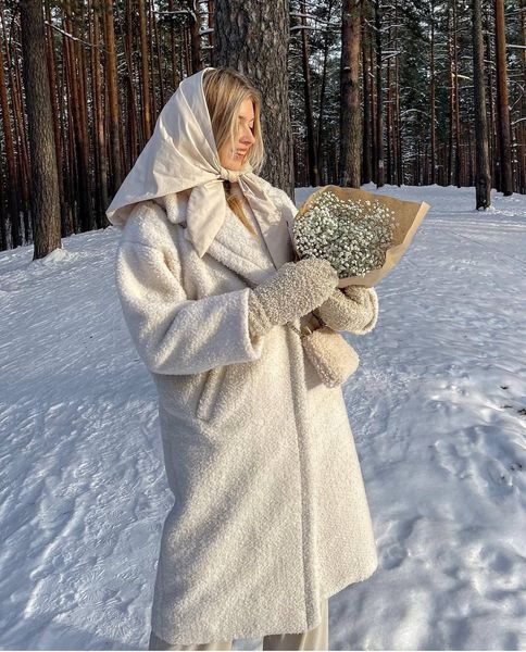 , Беж, 42-46, Еко-хутро барашка+ утеплена підкладка