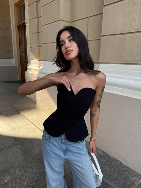, Black, S-M, , підійде під будь який образ та дуже добре тримає форми 🤤
