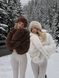 , White, S-M, Еко хутро