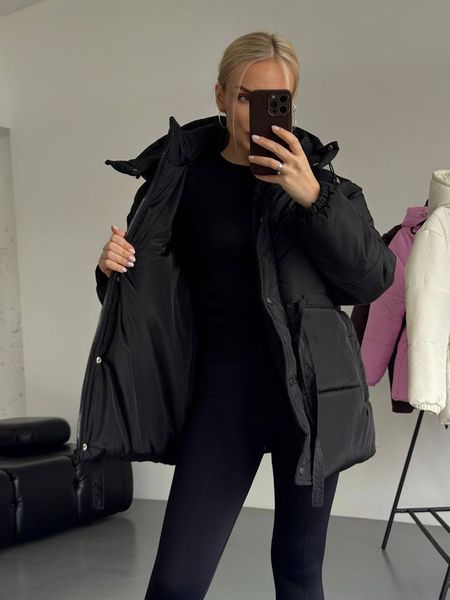 , Black, 42-44, Щільна плащівка+силікон 300