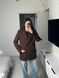 , Шоколад, OVERSIZE, Турецький кашемір+ підклад