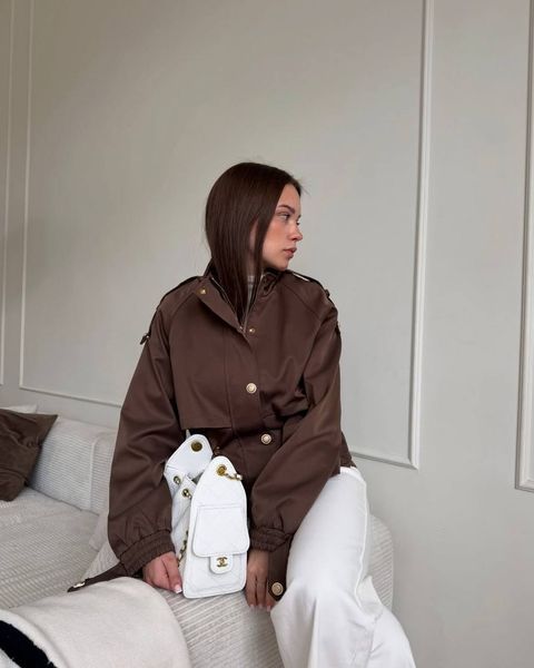 , Шоколад, ONESIZE, Коттон меморі + гіпюр