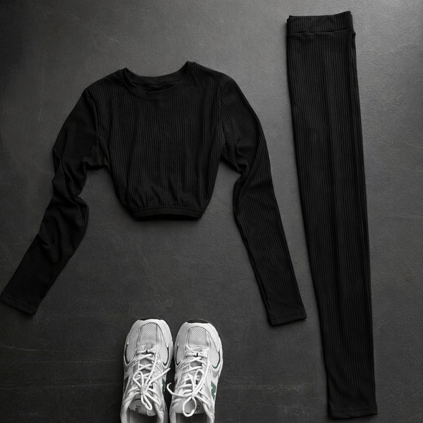 , Black, 46-48, Рубчик-мустанг