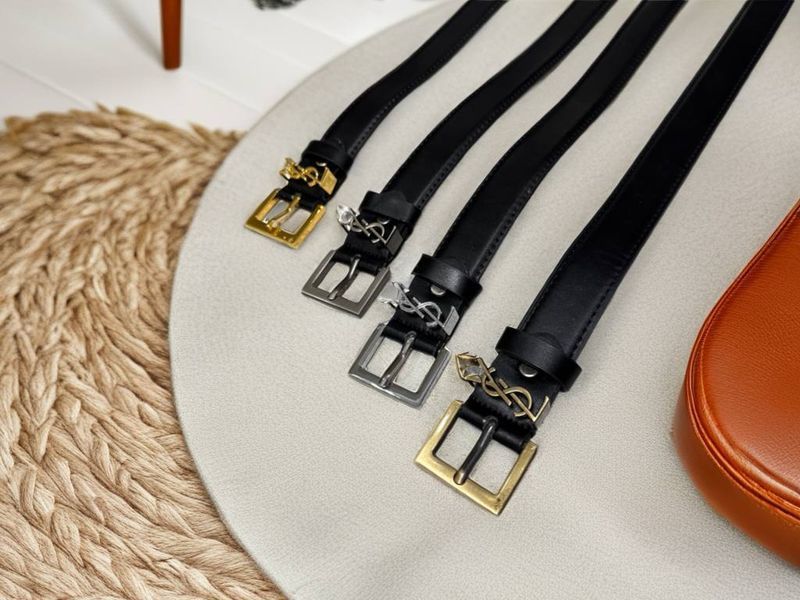 Ремінь в стилі YSL золото 2021-AS-ZL фото