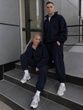 , Dark blue, 46-48, Двосторонній щільний фліс