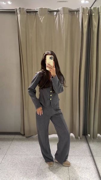 Костюм в стилі zara мокко XS-S 393-MS-MK-XS фото