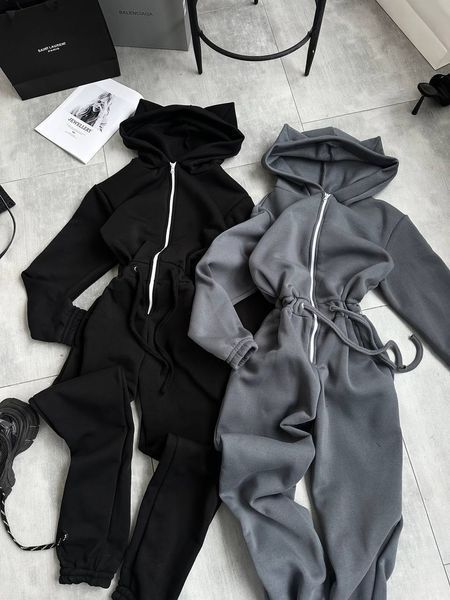 , Black, XS-S, Трьохнитка на флісі