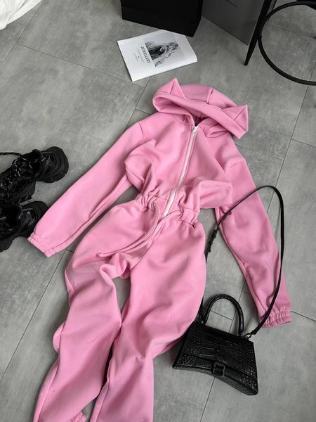 , Black, XS-S, Трьохнитка на флісі