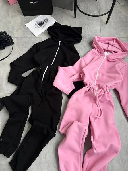 , Black, XS-S, Трьохнитка на флісі