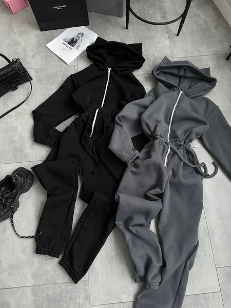 , Black, XS-S, Трьохнитка на флісі