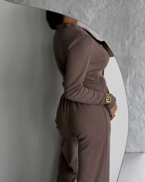 Костюм в стилі zara мокко XS-S 393-MS-MK-XS фото