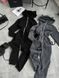 , Black, XS-S, Трьохнитка на флісі