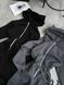 , Black, XS-S, Трьохнитка на флісі