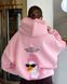 , Pink, OVERSIZE, Трьохнитка пеньє