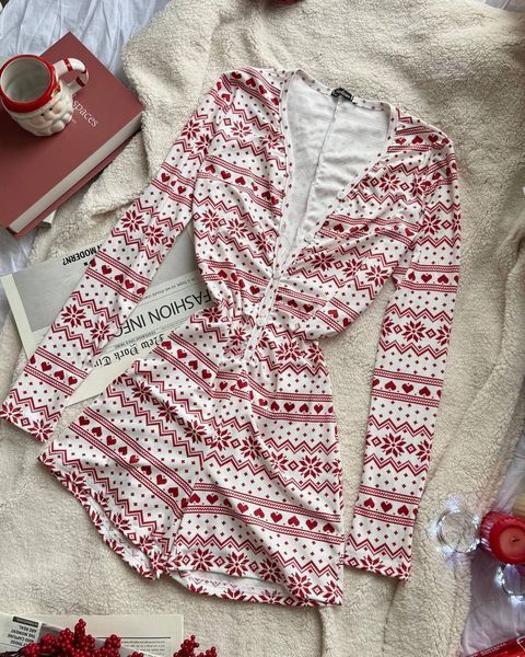 , Red, 42-44, Мікродайвинг принт, NEW YEAR 🎄