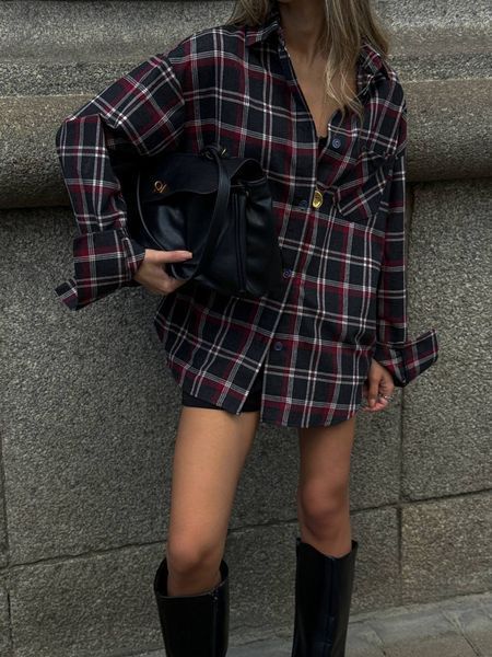, Беж+сіра смужка, OVERSIZE, Фланель