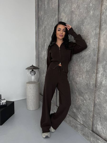 Трикотажний костюм двійка шоколад 42-46 1045-QS-SH-XL фото