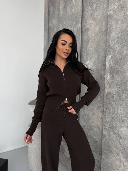 Трикотажний костюм двійка шоколад 42-46 1045-QS-SH-XL фото