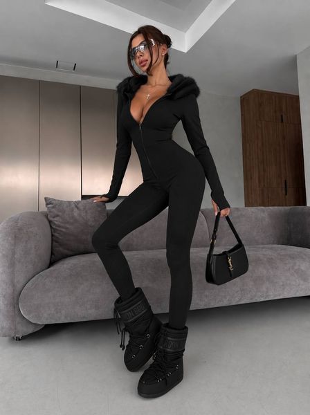 , Black, XS-S, Пума + штучне хутро