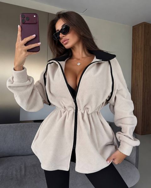 , Шоколад, ONESIZE, Двухсторонній фліс