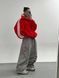 , Red, OVERSIZE, Двосторонній фліс