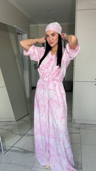 Костюм в стилі діор блакитний oversize 1246-RU-BU фото