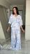 Костюм в стилі діор блакитний oversize 1246-RU-BU фото 5