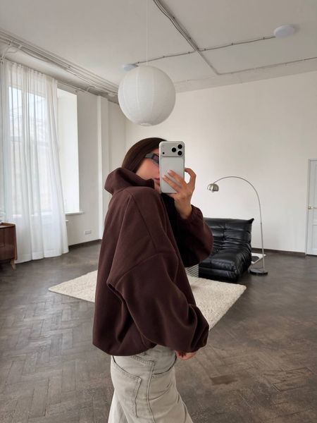 , Шоколад, ONESIZE, Фліс преміум якості